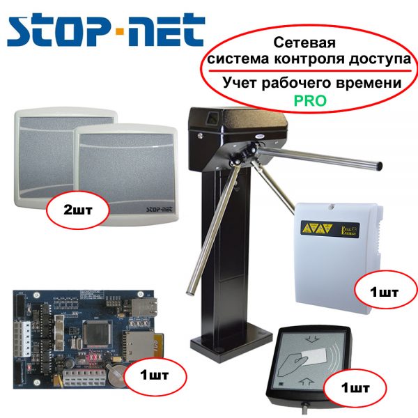 Система контроля доступа Stop-Net 4.0 (с учетом рабочего времени) - управление турникетом ФОРМА Бизант 5.3.